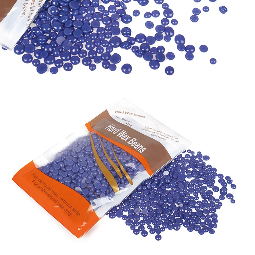 300g Wax Beans No Strip Depilatory Hot Film Hard Wax Pellet Waxing Bikini Face Hair Removal Bean With Applicator Sticks