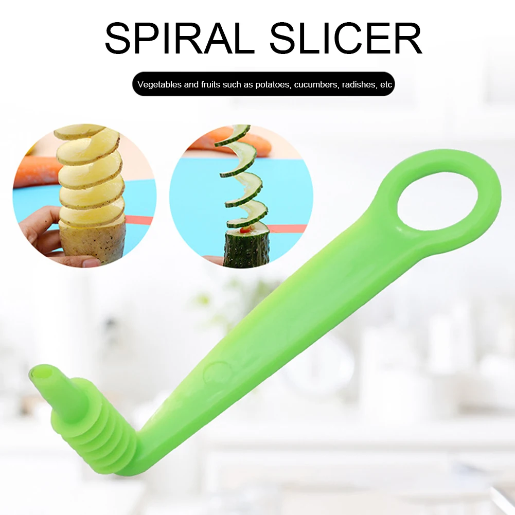 Plastic Handheld Cucumber Spirals Slicers Easy Using Vegetable Cutting Tools For Kitchen Home