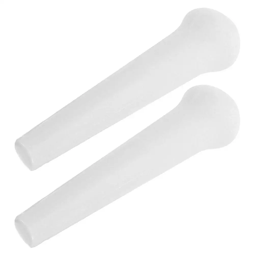 2 Pcs Ceramic Garlic Masher Manual Food Mill Porcelain Pestle For Grinding Vegetable Crusher Medicine Bowl Stick Mills