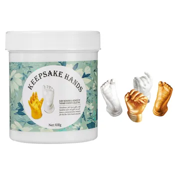 Set Kit per Calco della Mano del Neonato Premium, Stampo Ricordo Facile da Realizzare per Regalo di Compleanno o Battesimo