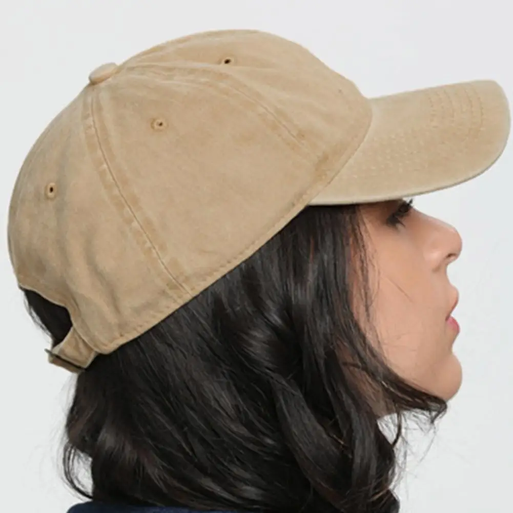Vintage Ponytail Baseball Cap Women Adjustable Hat Mesh Distressed Summer Cap Woman Sunhat