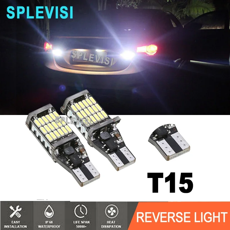 

2x T15 W16W 921 912 LED Bulbs 4014SMD Replace Bulb Kit For Toyota Kluger 2014 2015 2016 2017 2018 2019 2020 2021 6000K White