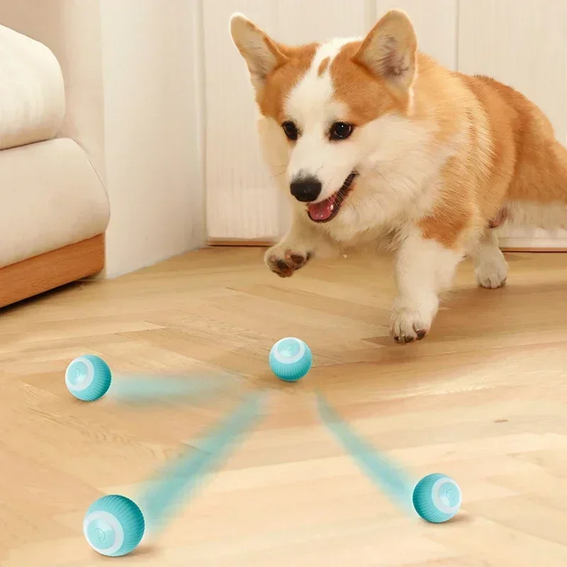 Electric Dog Ball Toys Auto Rolling Smart Dog Toys for Dogs Training  Self-Moving