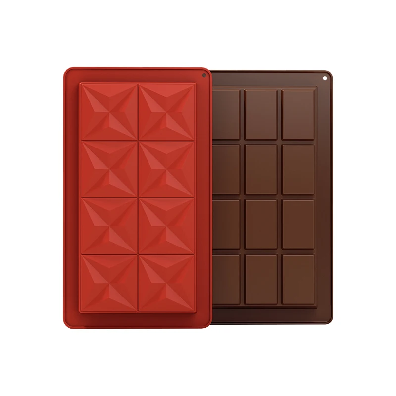 3Pack Chocolate Bar Molds Large and Thick Silicone For Stuffed Bar Big Chocolate Candy Mold