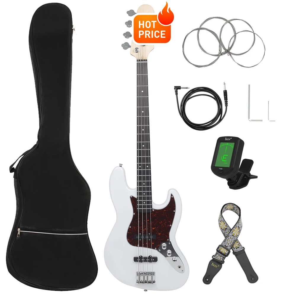【新品 未使用品】IRIN エレキギター 付属品付き(ミニアンプ、チューナー等) Irin-エレクトリックベースギター,4弦,20フレットの感,チューナー