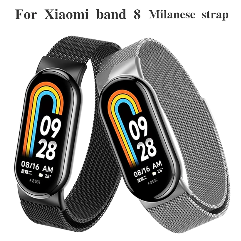 Cinturino Per Orologio Milanese Loop Per Xiaomi Mi Band 8 Braccialetto Sportivo Intelligente Cinturino Di Ricambio Per Cinturino Mi Band 8