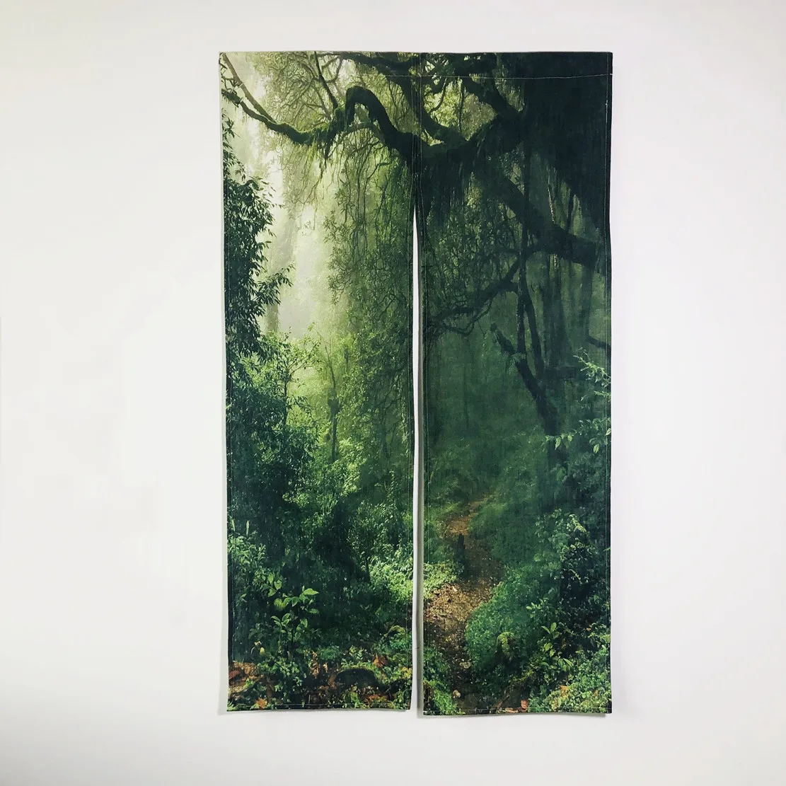 

Forest Doorway Curtain Feng Shui Curtain Japanese Curtain Noren for Home Decor