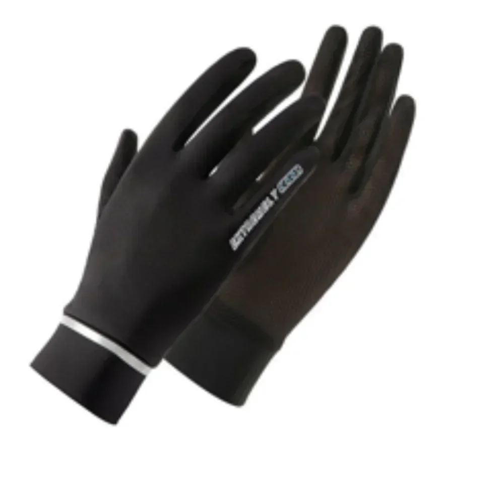 Gants Protection Solaire Upf 50 Gants Protection Solaire UPF50+ Femme - Soie Glacée Respirante - Doigts Tactiles - Antidérapants - Conduite, Sport Gants Solaire En Maille