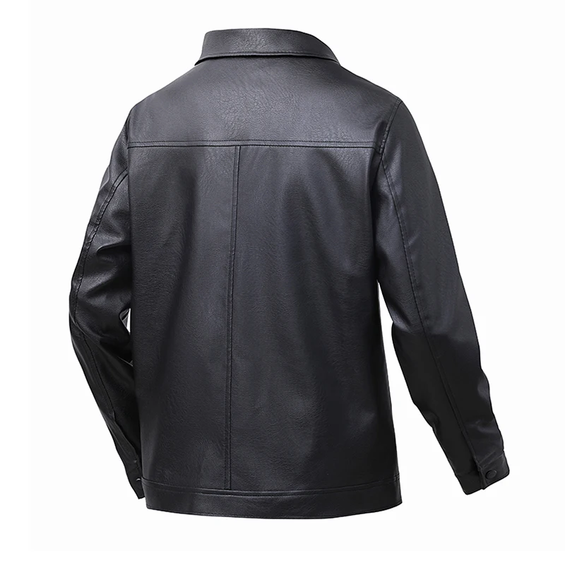 2026 신상 가죽 자켓 PU 남성용 봄 슬림핏 라펠 캐주얼 자켓 남성용 상의 방풍 캐주얼 자켓