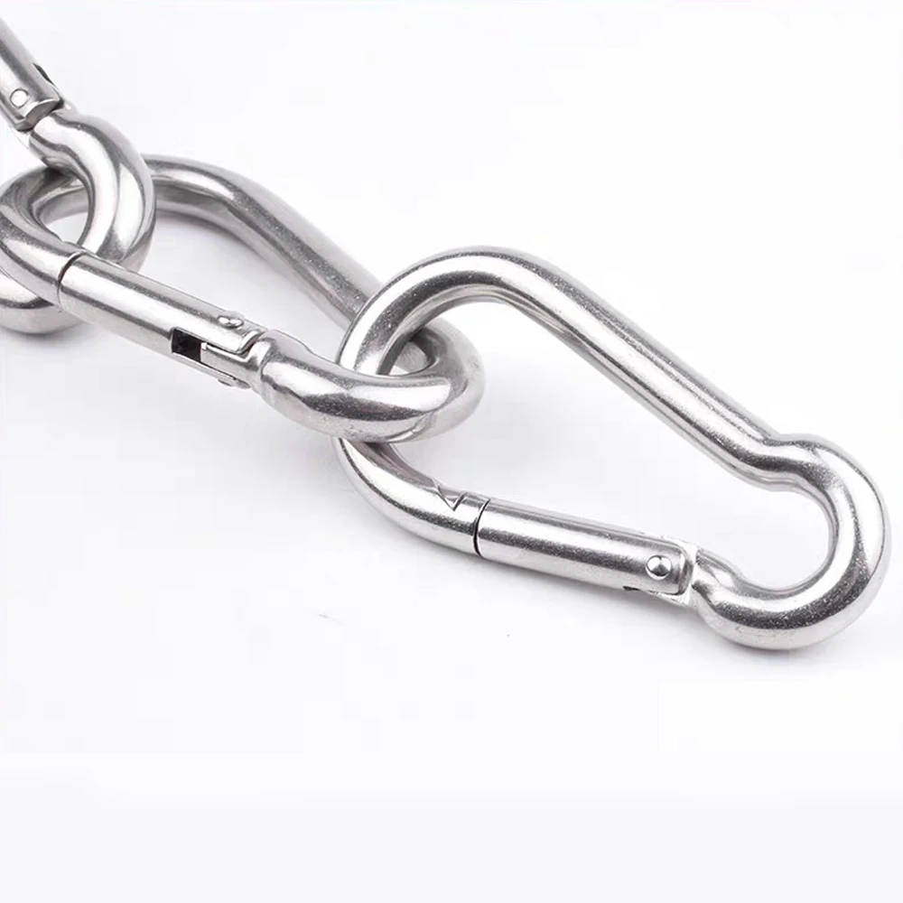 Mini Carabiner Keychain Alluminum Alloy D Type Buckle Spring Snap Clip Hooks Keychain Carabiner Keys Camping Backpack Buckle 4