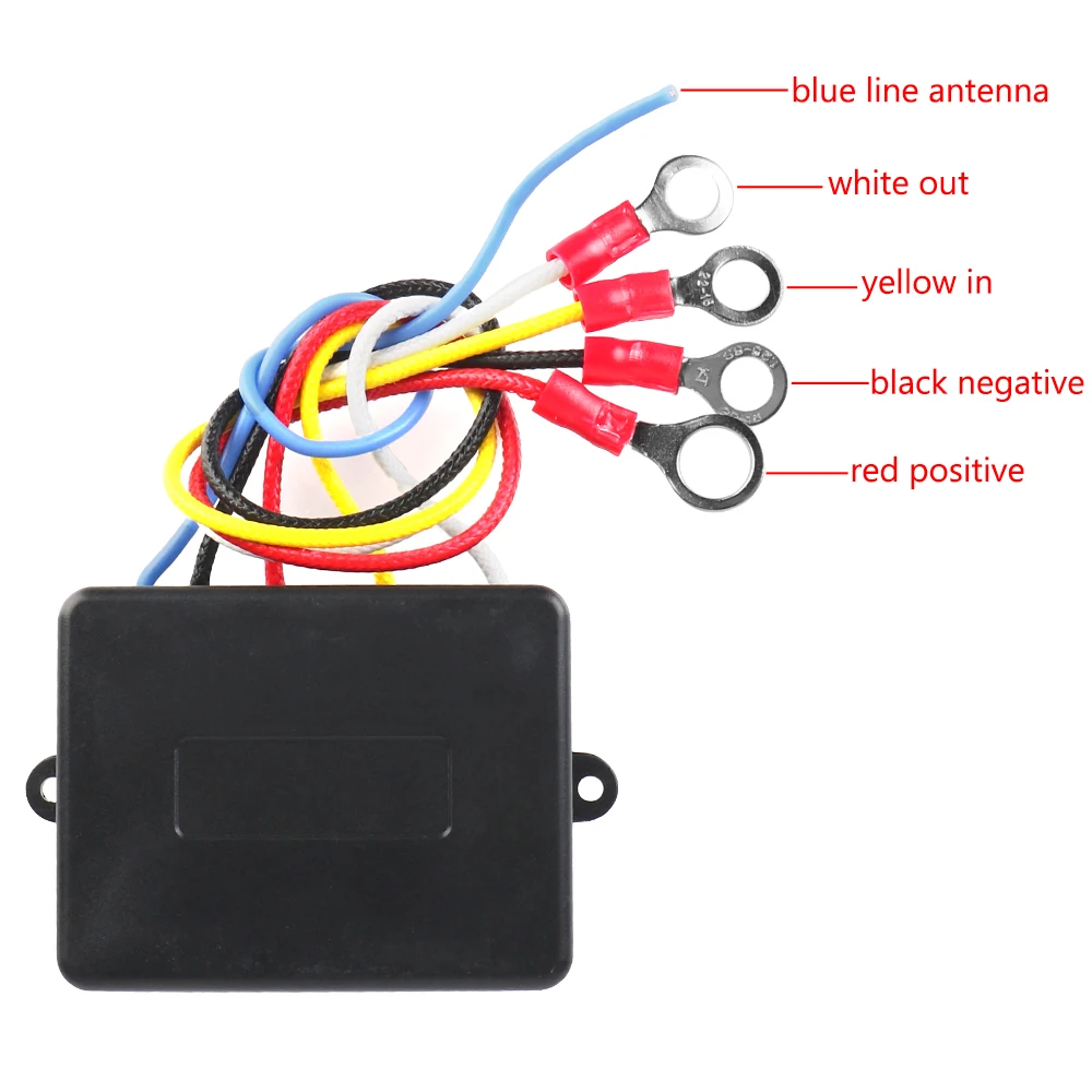 24V 12V Salvage Parts Car Towing Winch Remote Control 2 Buttons Controller For Jeep Off Road 4x4 ATV Trailer Electric Switches