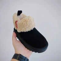 Kid's Classic Fur Snow Boots Children Genuine Suede Leather Shorts Boot Shoes Girl Mini Fashion Chestnut Keep Warm Cotton Boots 5