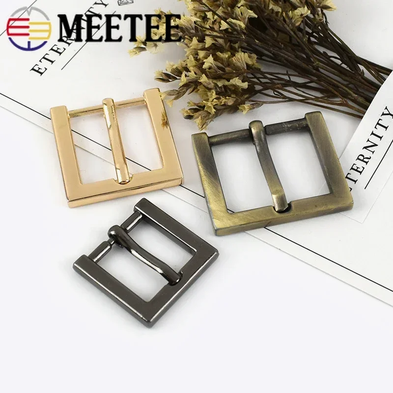 Set of Metal Adjustable Pin Buckles for Luggage Straps and DIY Accessories