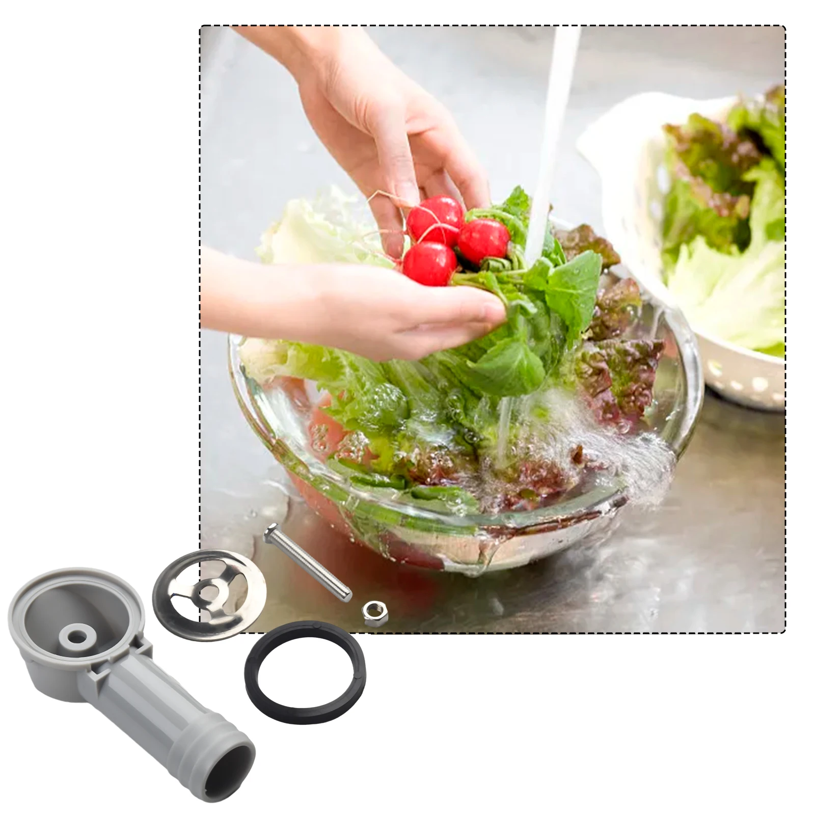 Tap Bung Spares Overflow Pipe Replacement Joint Round Overflow Head Sink Replacement Kitchen Accessories
