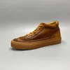 New Senior Fashion Leather Suede Versatile Simple High Top Casual Trend Board Walking Male Shoes Oxford Sneakers Men Ankle Boots 1