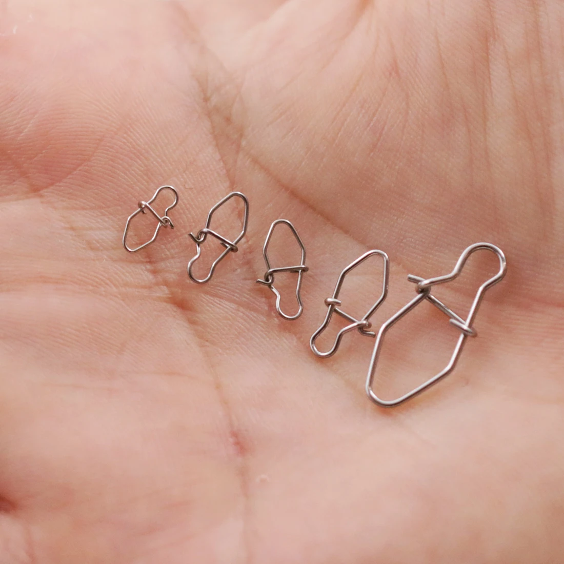 50 snaps de pêche en acier inoxydable 9KM - connecteurs rapides pour crankbaits et leurres