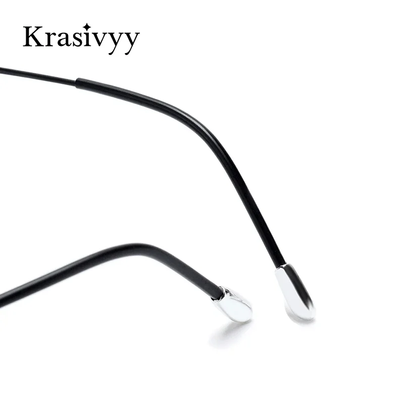 Titanium Rimless Glasses Frame Men Square eyeglasses frames eyeglass frames square eyeglasses optical glasses Ultralight European Design Frameless Eyeglasses Quality Eyewear for Women