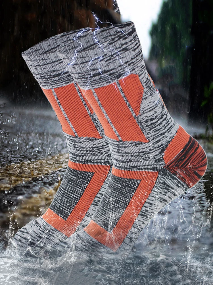 Waterproof Socks Outside Activities Camping Hunting Fishing Breathable Wear-resisting Good Elasticity Soft Man Women