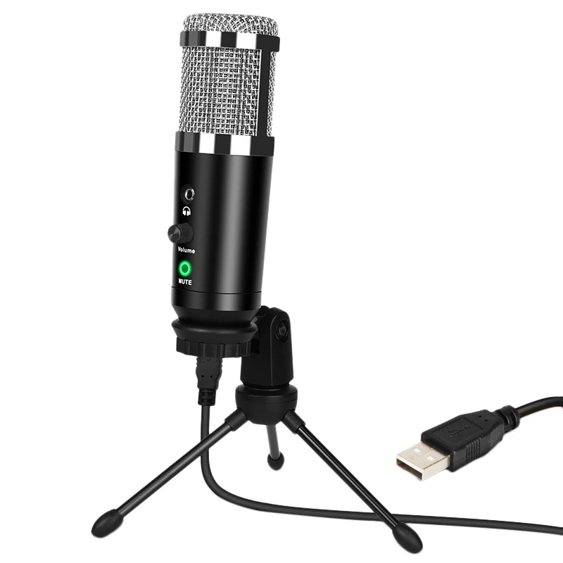 Микрофон конденсаторный с USB-портом и поддержкой передачи данных | Электроника