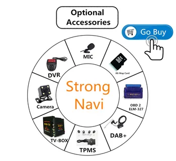 NAVIFANS telecamera retrovisiva DVR,TPMS ,OBD2, tassa di aiuti. Adatto solo all'autoradio my shop, non venduto separatamente