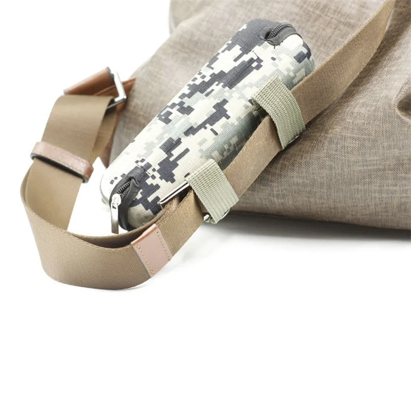 Camouflage Sunglasses Case Outdoor Portable Zipper Glasses Case Belt Sunglasses Organizer Storage Box For Outdoor Camping Hiking
