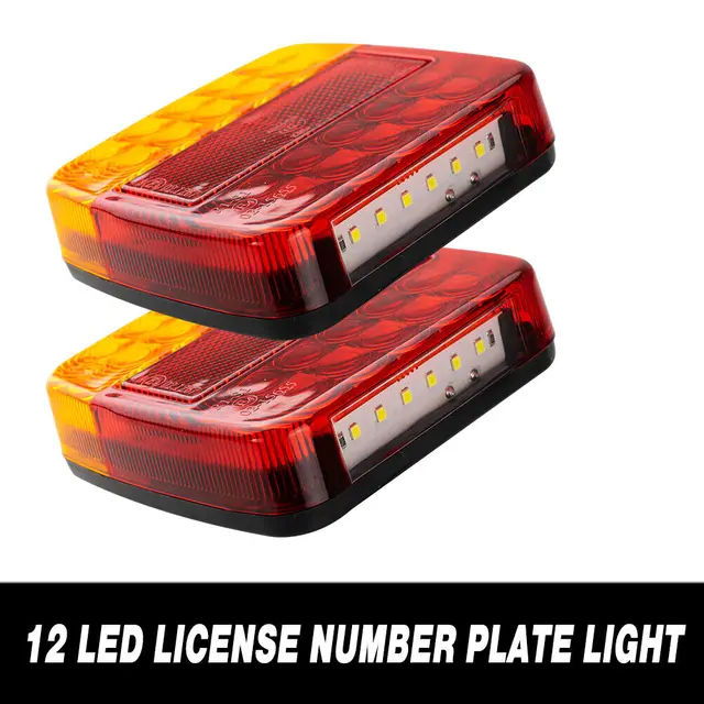 12V Taillight Turn Signal Indicator 26 LEDTail Light Car Number Plate Light Rear Reverse Brake Stop Lamp Trailer Truck Caravan