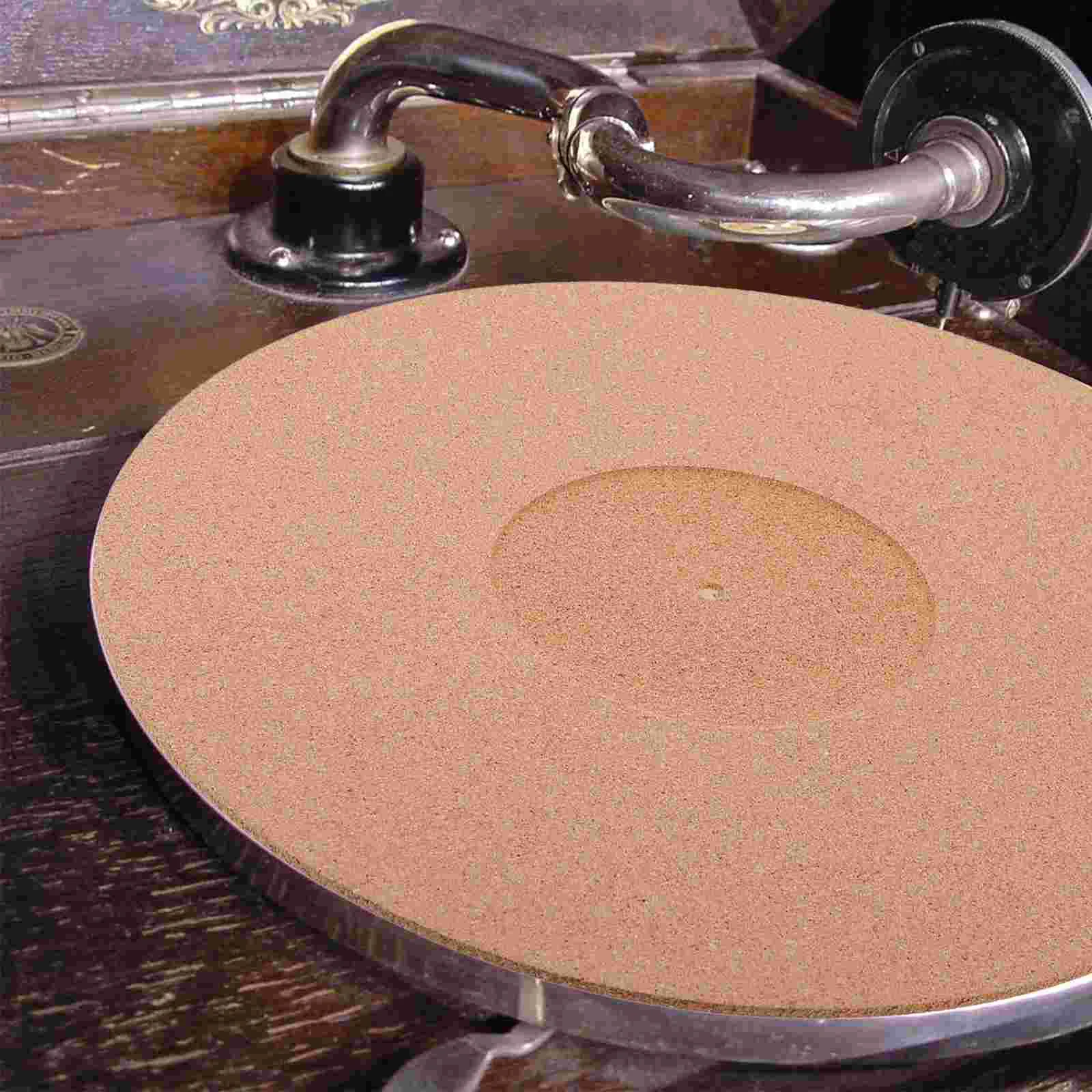 Anti-static Record Pad Cork Recorder Mat Voice Turntable Player Platter Turntables for Vinyl Records