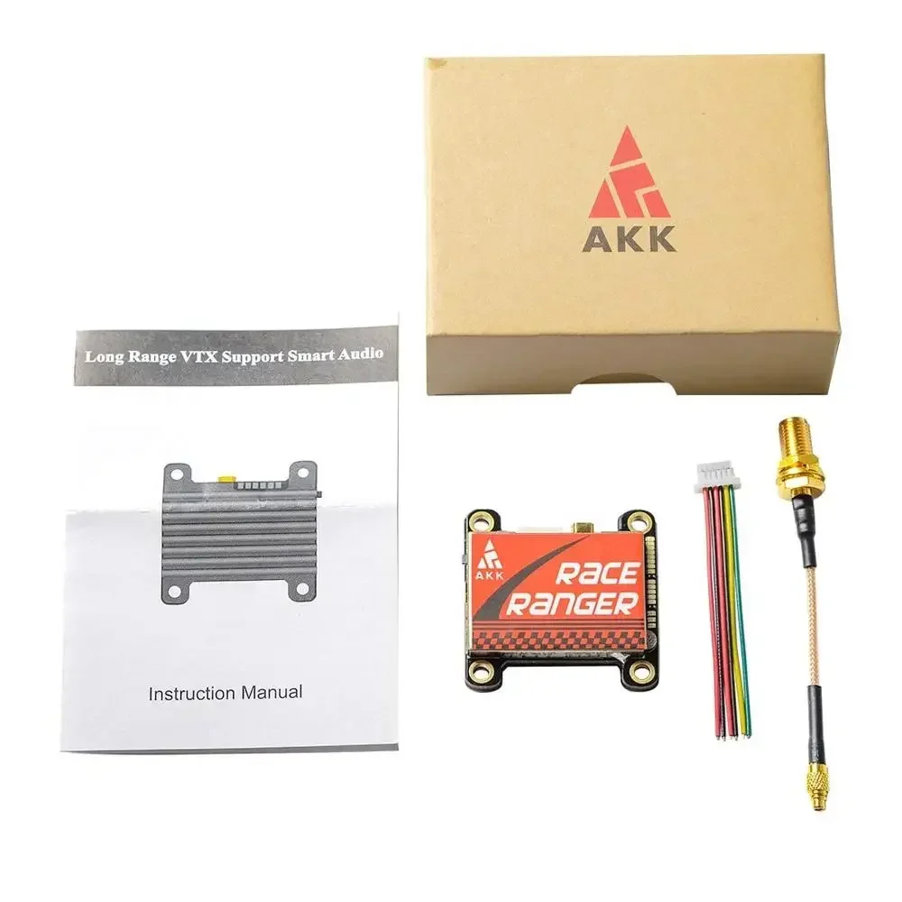 

AKK Race Ranger 5.8G Long Range Transmitter VTX FPV 200mW/400mW/800mW/1600mW Switchable Transmitter Support Smart Audio