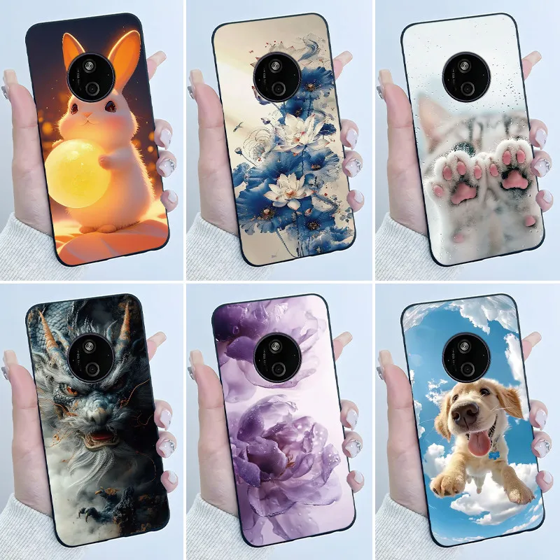Aesthetic Luxury Soft Silicone Black Matte Phone Case Cover - Cute and Cool Design