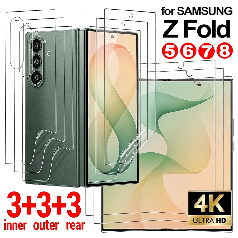 Flexible Hydrogel Film Full Cover HD Clear Screen Protectors