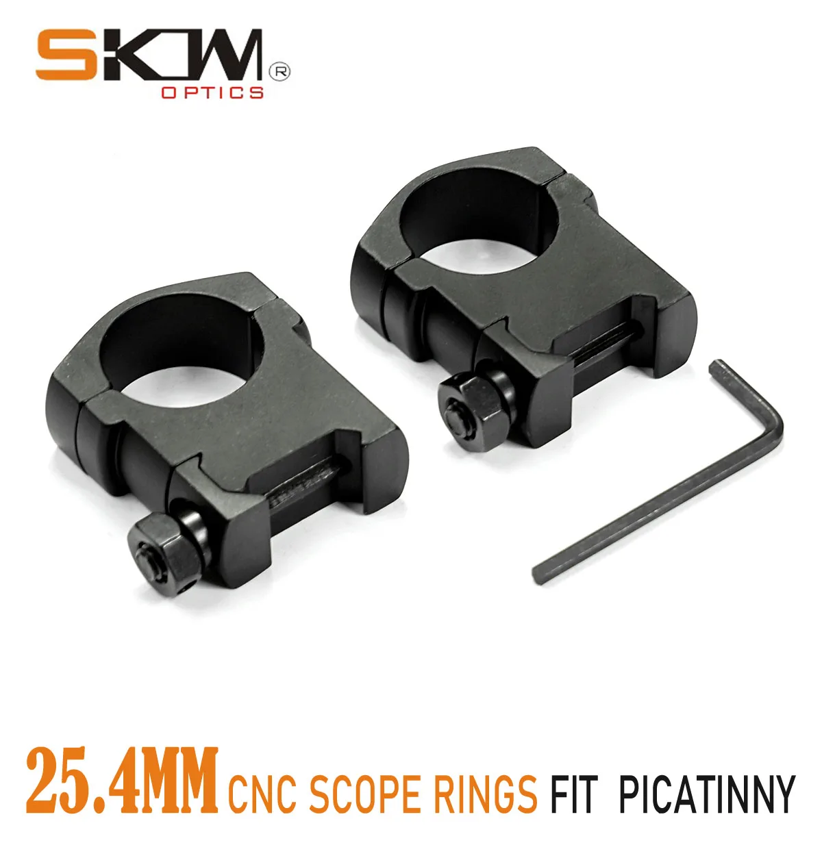 Skwoptics-Scope Rings, Riflescope Mount Fit, Picatinny, 25.4mm,