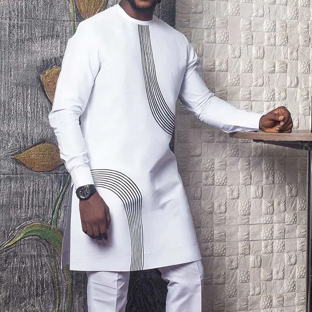 Seyi Dashiki 2 Piece Long Sleeve Outfit - Image 2