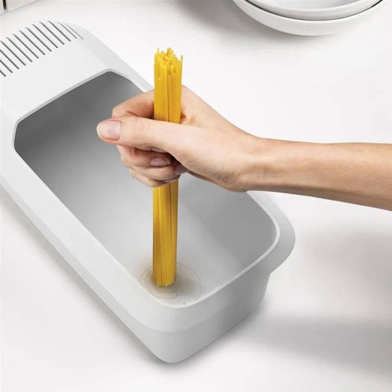 New Microwave Noodles Pasta Cooker With Strainer EcoFriendly Plastic Spaghetti Vegetable Steamer Dishwasher Kitchen Accessories