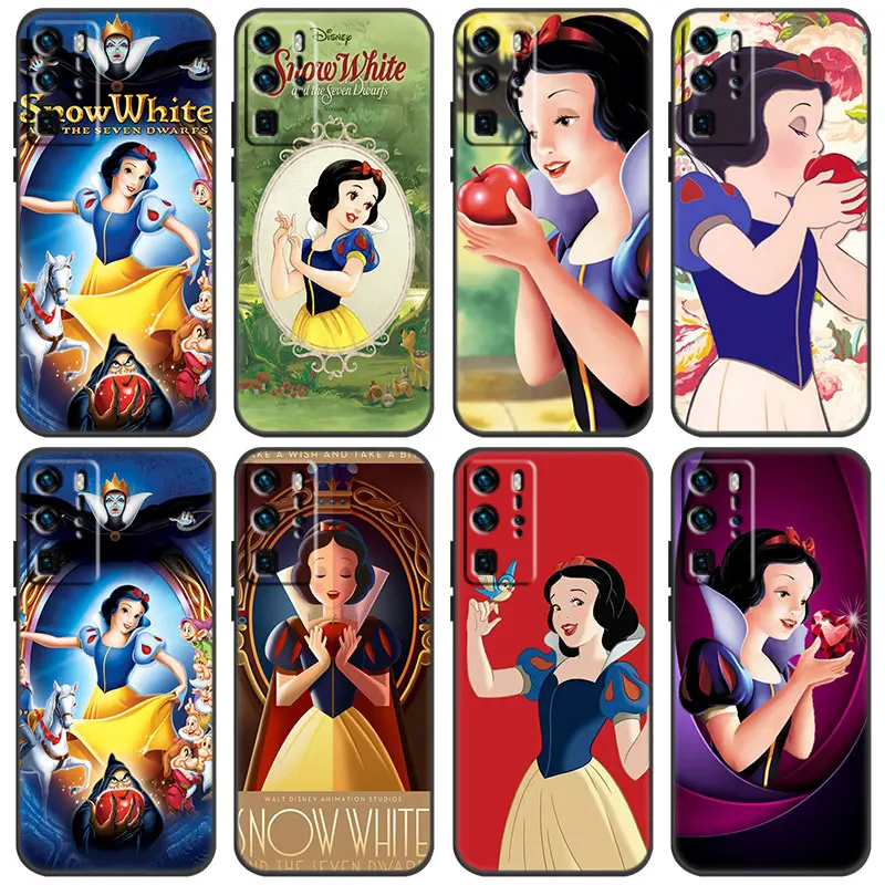Custodia Disney Princess Biancaneve Per Huawei P Smart Z S 2021 2020 2019 2018 P50 P40 P30 P20 Pro P10 P9 P8 Lite 2017 5G Nero Morbido