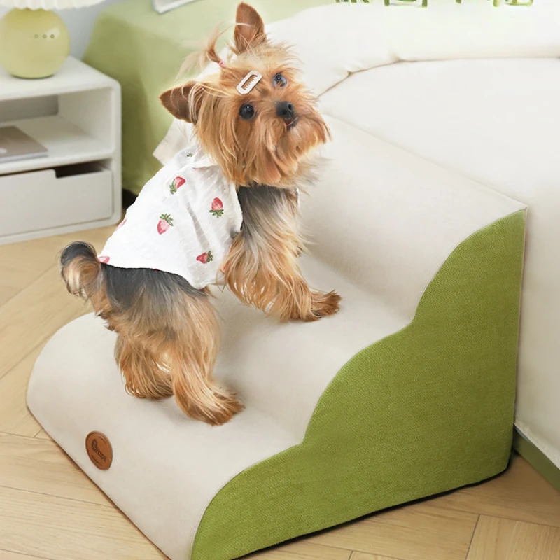 Pet Dog 3-layer Training Staircase Detachable Washable Anti Slip Pet Ramp Stair Bed Dog Safety Ramp Stairs for Dogs Supplies Pet Ramp Stairs