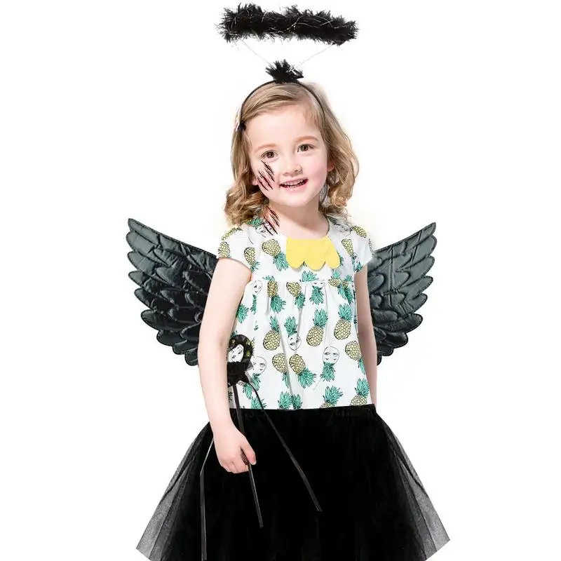 

Angel Halloween Costumes For Girls Girl Black Angel Devil Cosplay Costume Kit Themed Dress Up Sets For Halloween Carnival Stage