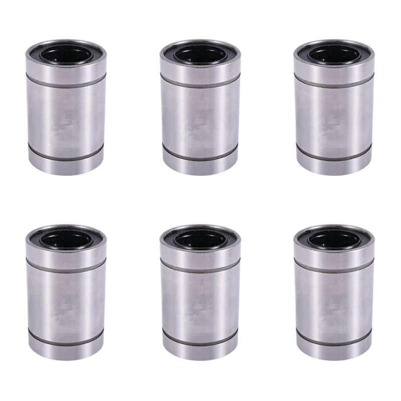 

6X LM25UU 25Mmx40mmx59mm Double Side Rubber Seal Linear Motion Ball Bearing Bushing
