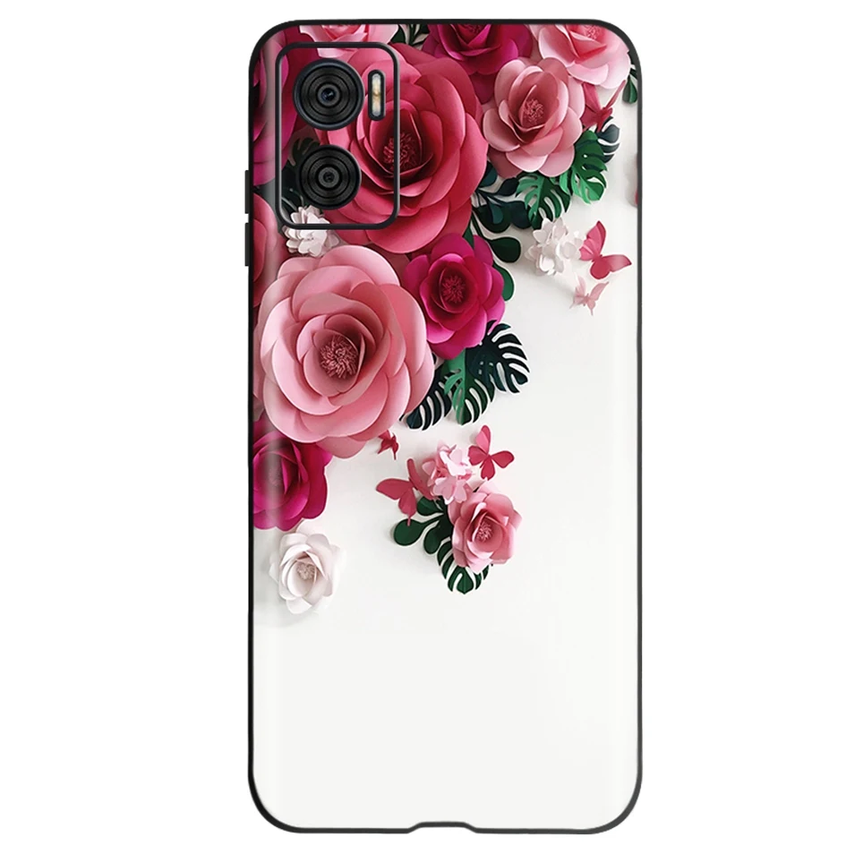 Sleek Black Silicone Soft Back Cover - Fashionable Protective Case