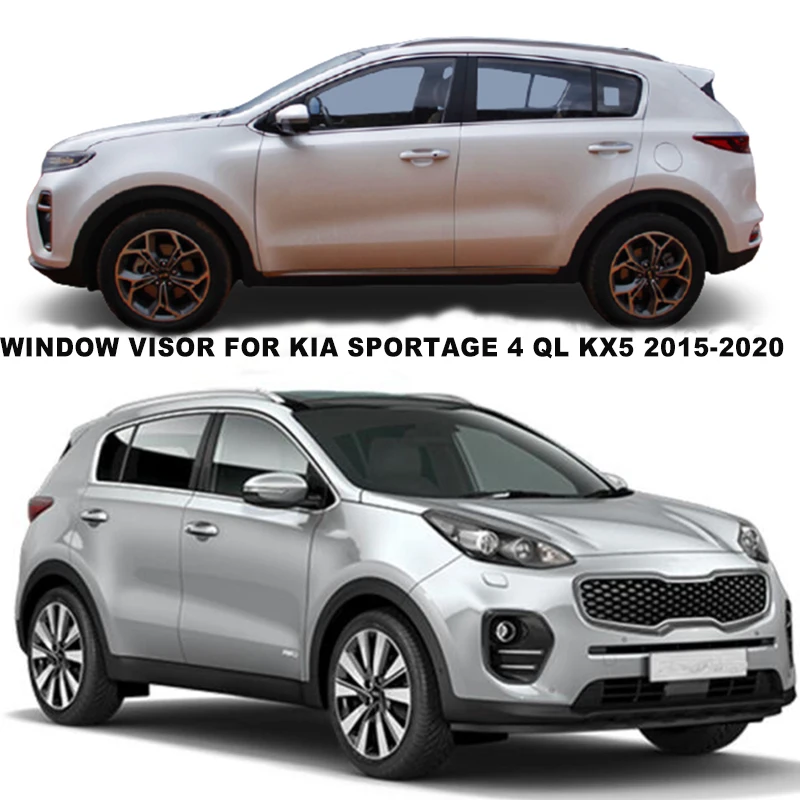 Side Window Deflector for Kia Sportage 4 ql Kx5 Car Sun Rain Deflector Window Rain Visor car window visor car window deflectors