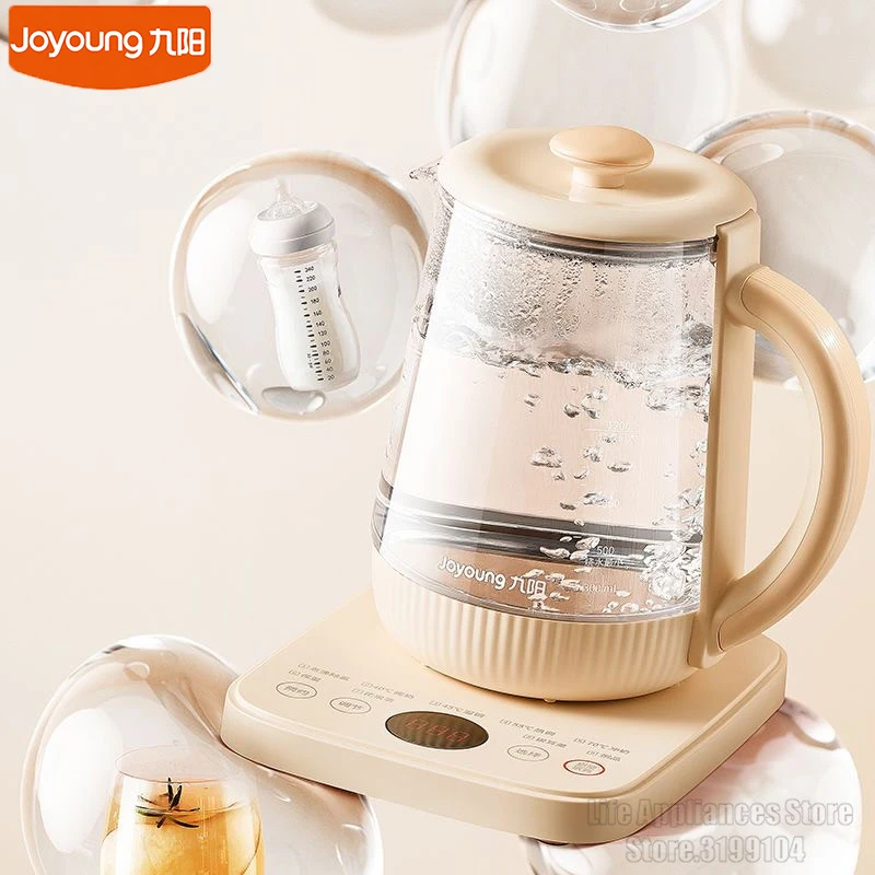 

Joyoung Thermostatic Electric Kettle 1.5L Household Health Preserving Pot Stew Porridge Soup 11 Menu Auto Insulation Tea Pot