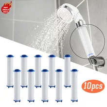  10Pcs Shower Head Replacement PP Cotton Filter Cartridge Water Purification Bathroom Accessory for Most Hand Held Bath Sprayer 