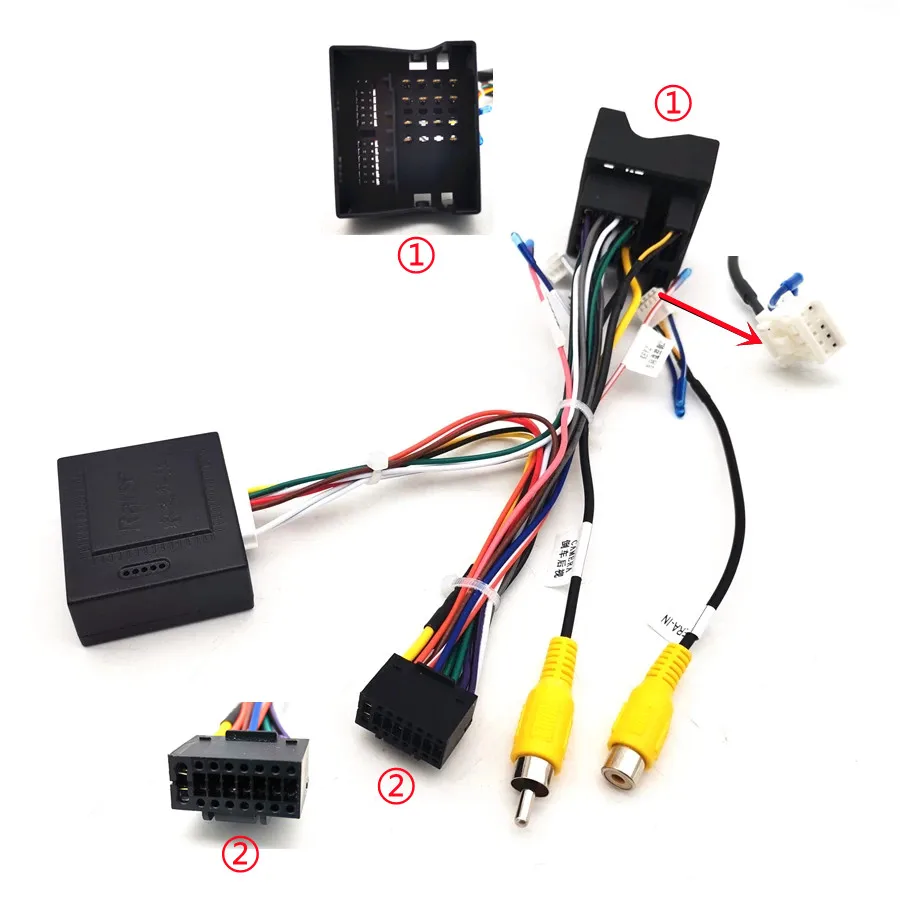 16PintoQuadlockWiringHarnessCANBUSDecoderBoxCarQuadLock