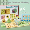 Children Montessori Parish Board Games Expression & Emotion Egg Sorters Matching Puzzles Thinking Games Early Educational Toys 3