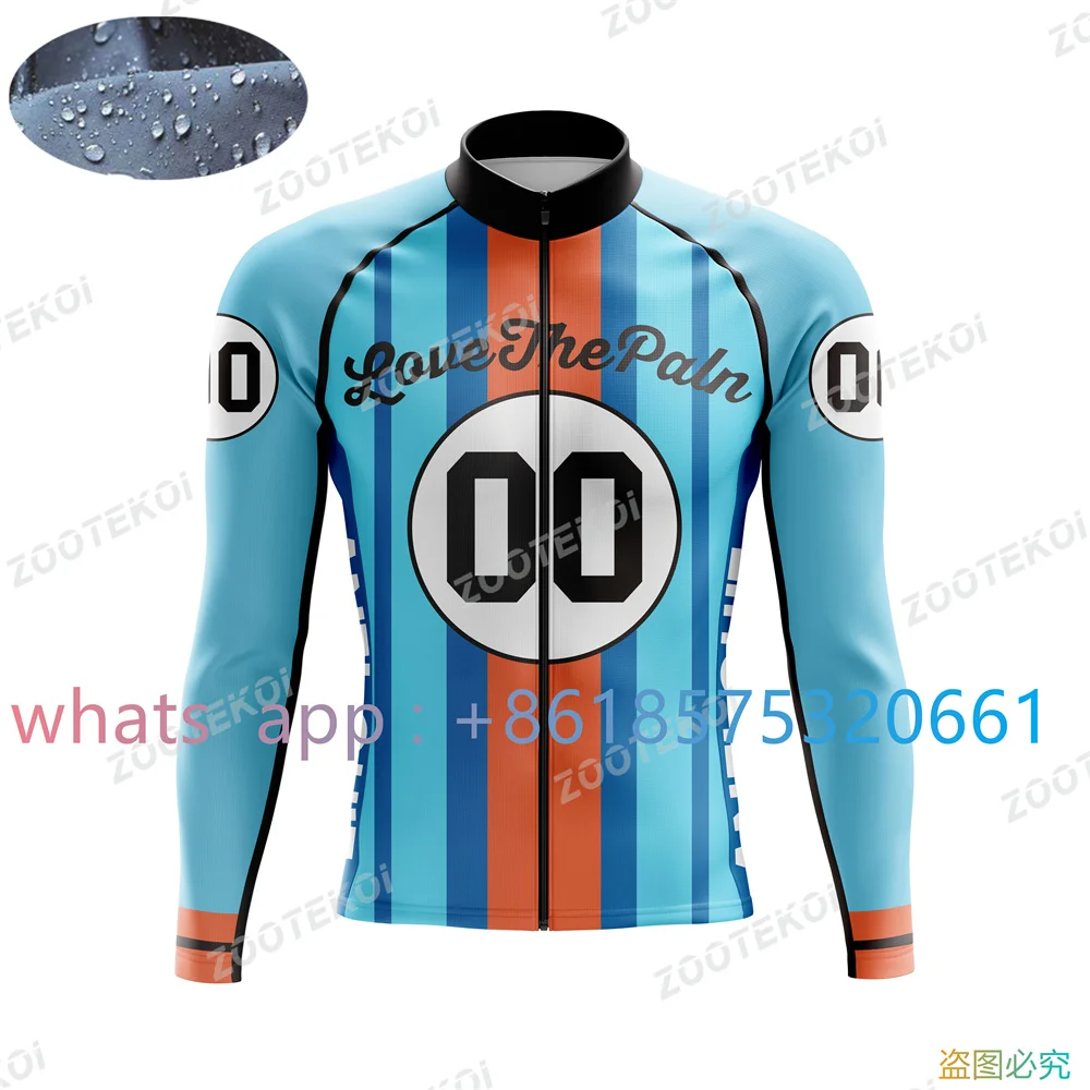 

Love The Pain Waterproof Cycling Jacket Men Windproof Mtb Bike Jersey Bicycle Riding Running Snowboarding Coat 2024