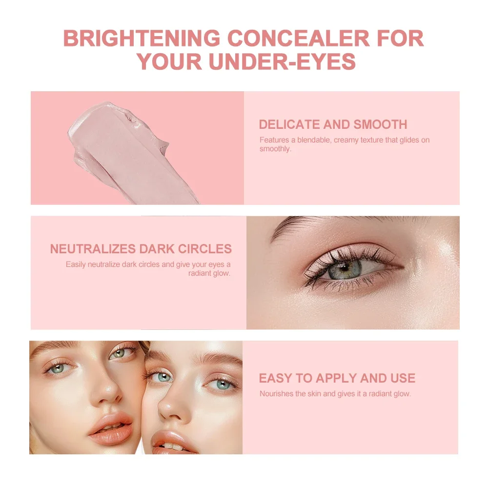 Eye Brightening Cream concealer to cover black eye circles acne spots and tattoos liquid concealer,makeup concealer,waterproof concealer,face concealer,concealer foundation cream