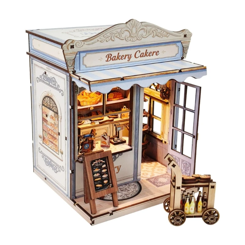 십대와 성인이 조립하기에 완벽한 따뜻한 조명을 갖춘 창의적인 DIY 나무 장난감