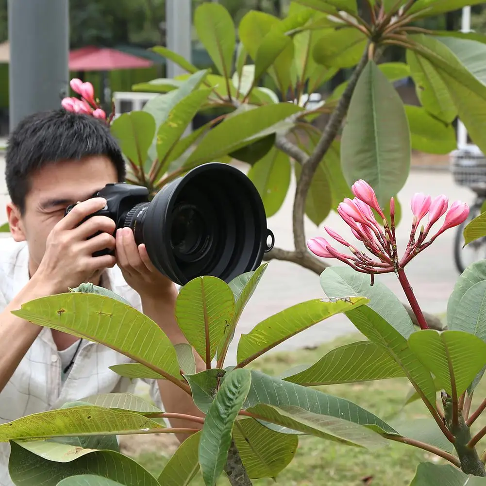 Camera Lens Hood Dslr Canon Camera Adjustable Lens Hood Camera Lens