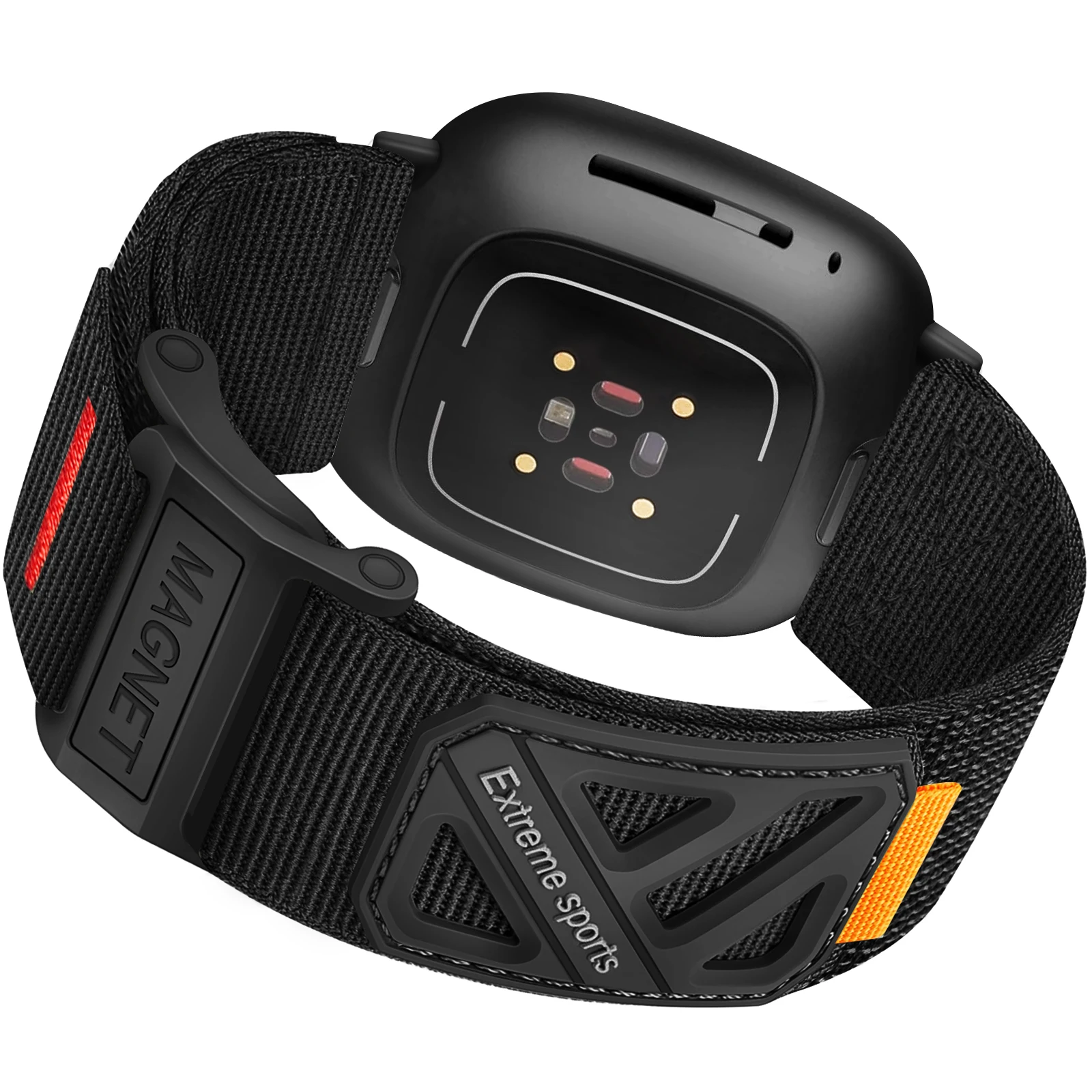 Men's Woven Nylon Magnetic Buckle Band in Nylon Strap Material