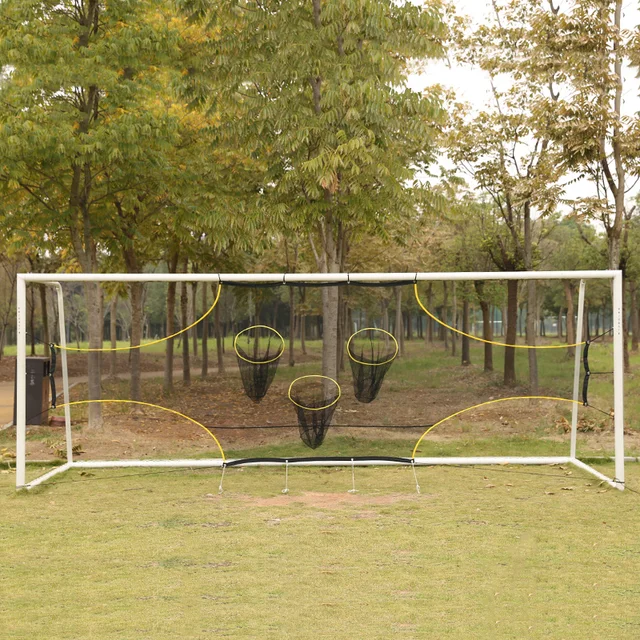 1PC 3-hole Soccer Goal Shooting Accuracy Training Tool Multi-target Soccer Training Net 5 7 11 size 1PC 3-hole Soccer Goal Shooting Accuracy Training Tool Multi-target Soccer Training Net 5 7 11 size