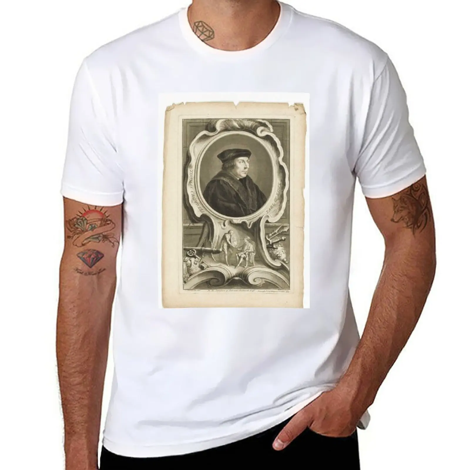 New Thomas Cromwell T-Shirt Animal Print Shirt For Boys Hippie Clothes Tee Shirt Vintage T Shirt Mens Vintage T-Shirt